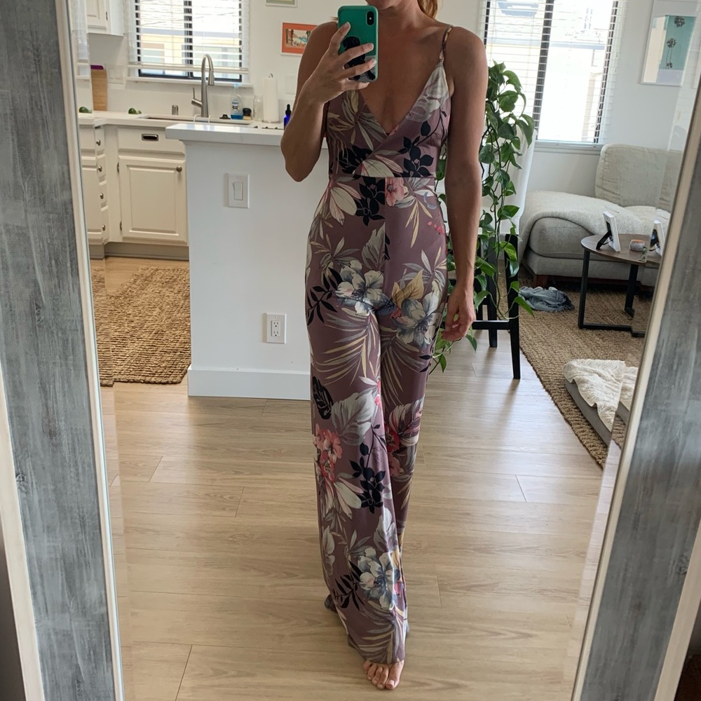 Floral Sleeveless Jumpsuit